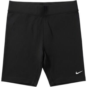 Nike Sportswear Essential Womens Bike Shorts Black Embroidered Swoosh Size M